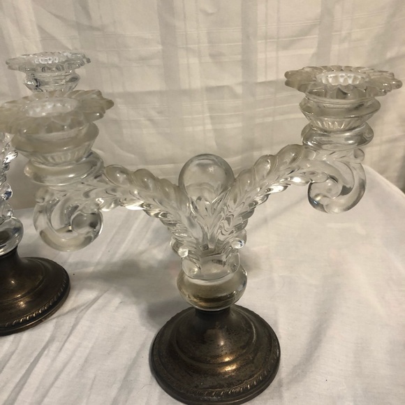 Sterling Silver Weighted Cambridge Candle Holder. - Picture 13 of 16